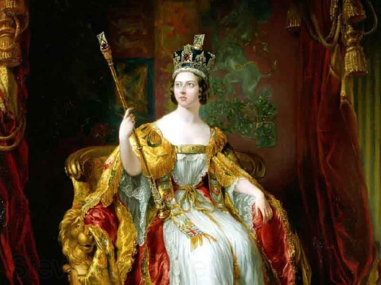 George Hayter State portrait of Queen Victoria France oil painting art